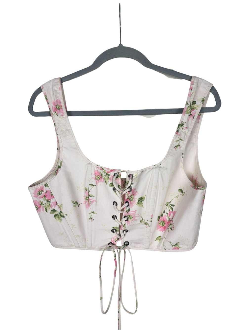 Selkie The Soft Corset in Pink Floral Size Large
